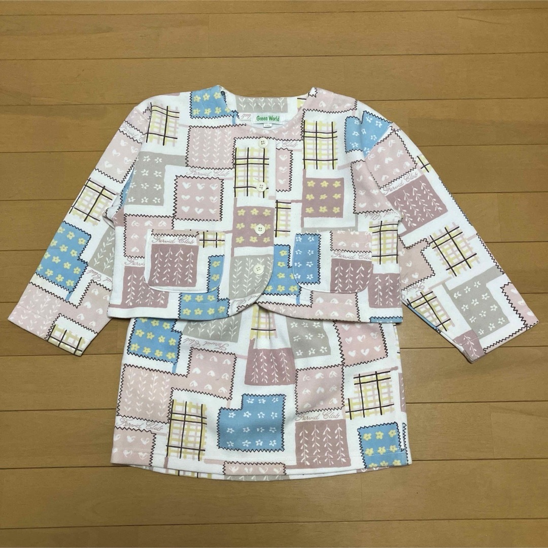 スカート・ブルゾン2点セット　ピンク　120 キッズ/ベビー/マタニティのキッズ服女の子用(90cm~)(スカート)の商品写真