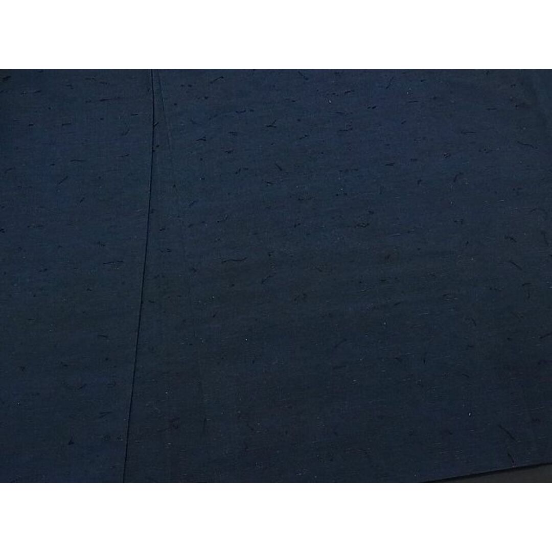平和屋1■男性　紬・髭紬羽織セット　藍鉄色　逸品　CAAC2946ua メンズの水着/浴衣(着物)の商品写真