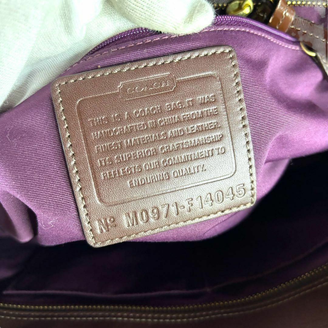 COACH(コーチ)の希少　コーチ　パッチワーク　トートバッグ　シグネチャー　F14045　A4可 レディースのバッグ(トートバッグ)の商品写真