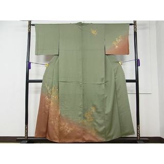 平和屋1■訪問着　駒刺繍　菊　暈し染め　金銀彩　逸品　CAAC5228rv(着物)