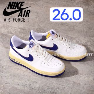 ナイキ(NIKE)の【新品26cm】NIKE エアフォース１セイル/バニラ/ロイヤルブルー(スニーカー)