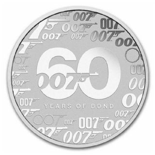 「ジェームズ・ボンド・007」1オンス 銀貨　2022年　007銀貨(金属工芸)