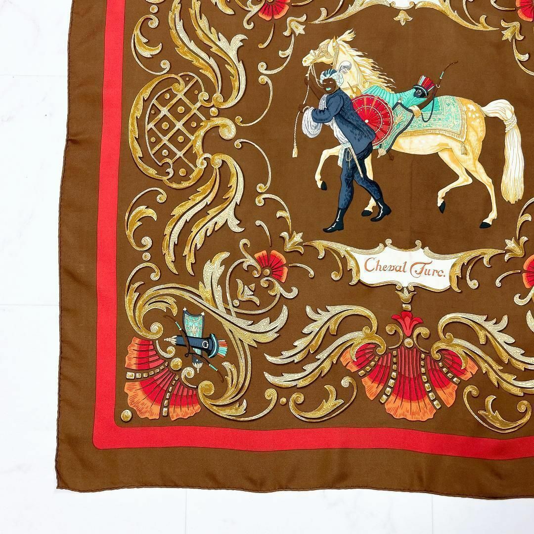 Hermes(エルメス)の☆HERMES エルメス カレ90 トルコの馬 CHEVAL TURC レディースのファッション小物(バンダナ/スカーフ)の商品写真