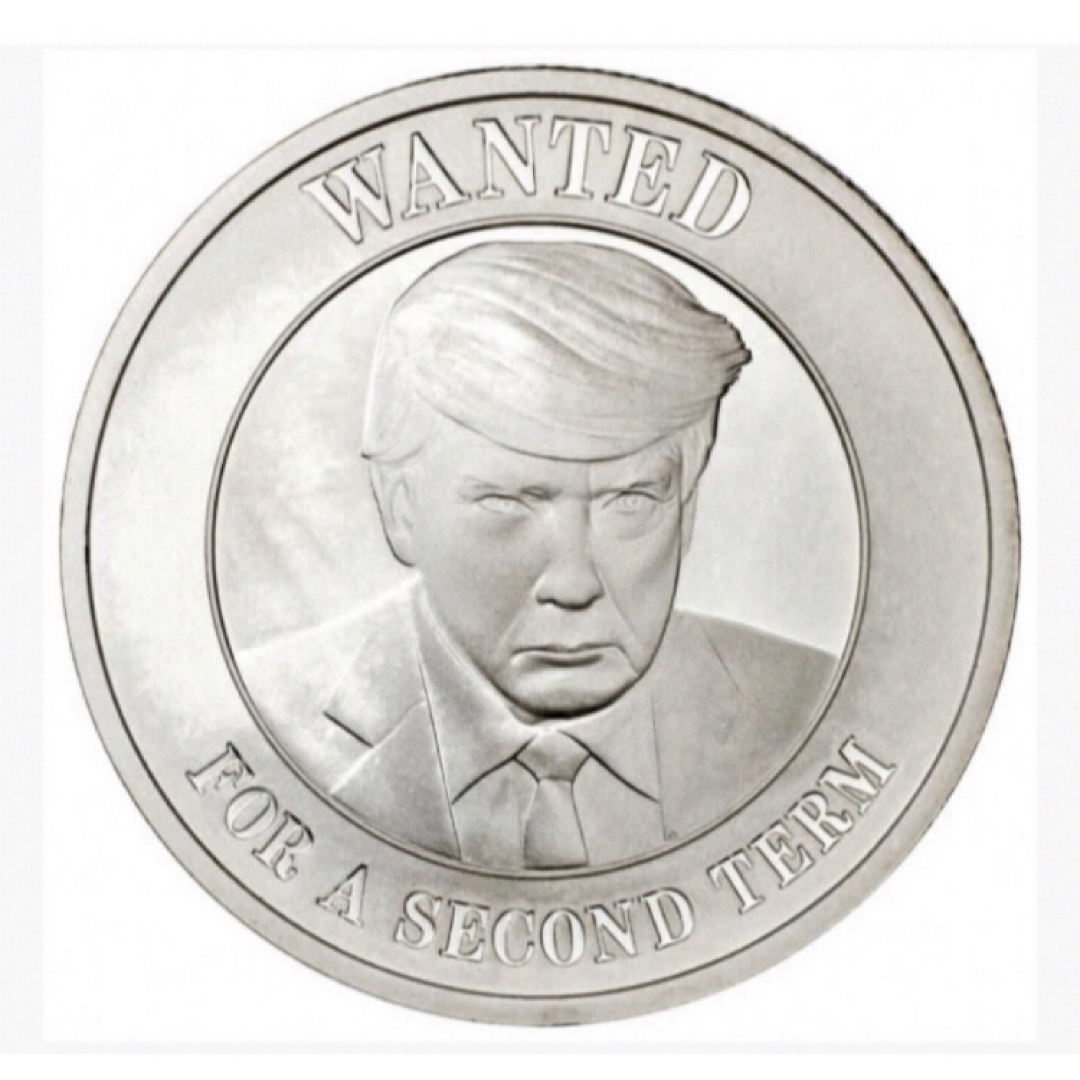 特別セール終了　トランプ銀貨　1オンス　For a second term エンタメ/ホビーの美術品/アンティーク(金属工芸)の商品写真