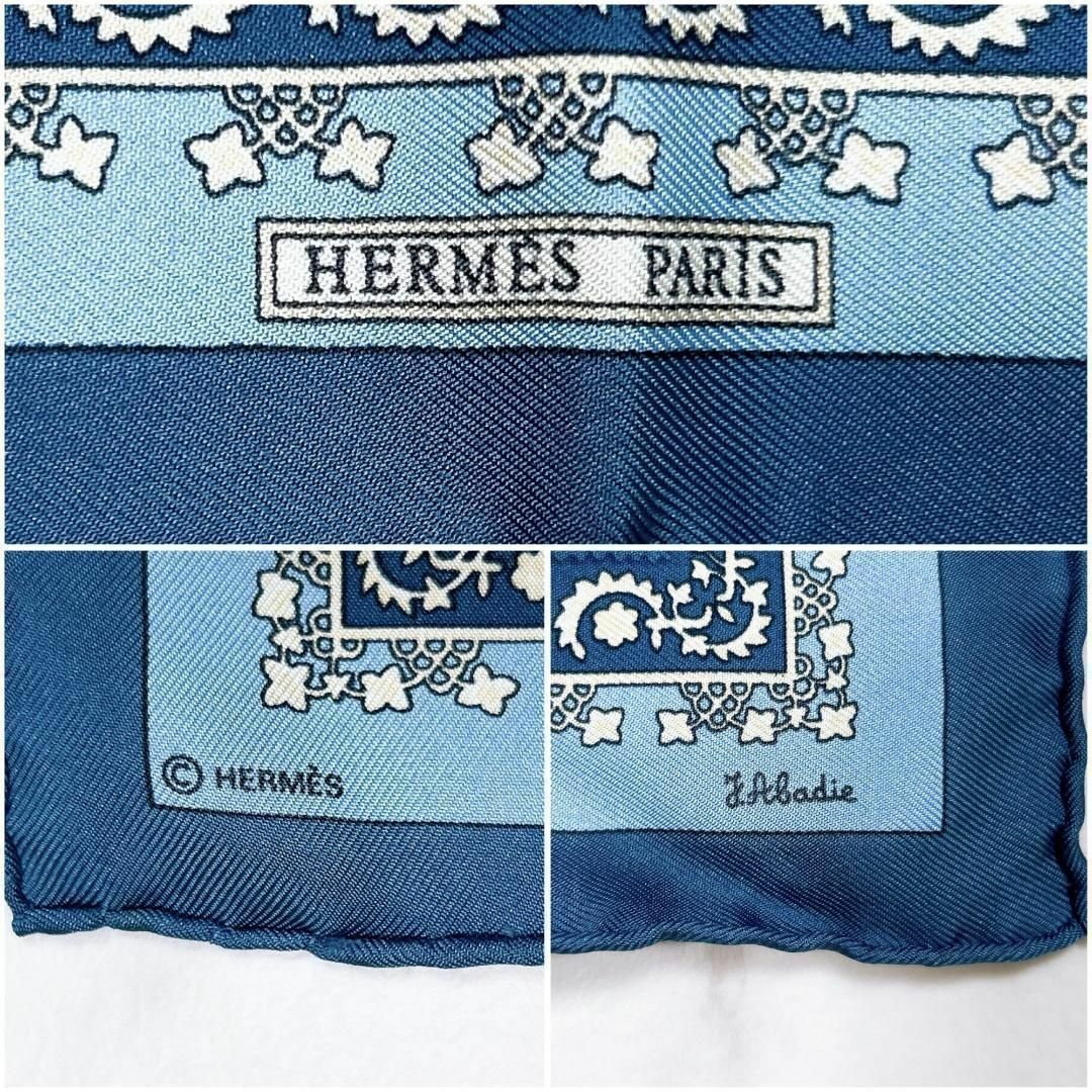 Hermes(エルメス)の☆【新品】HERMES プチ カレ45 シルク Brins d'or 金の若枝 レディースのファッション小物(バンダナ/スカーフ)の商品写真