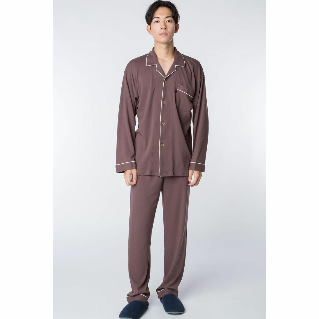 [Y's factory] パジャマ 上下セット ルームウェア 薄手 長袖 長ズ メンズのファッション小物(その他)の商品写真