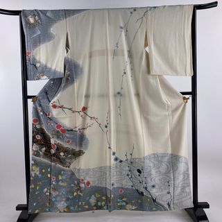 訪問着 身丈161cm 裄丈64.5cm 正絹 名品 【中古】(着物)