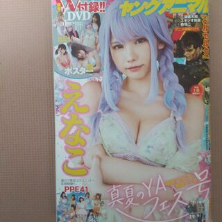 えなこグラビア　ヤングアニマル2022年8月26日号　DVD付　付録無し(漫画雑誌)