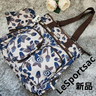 レスポートサック(LeSportsac)の新品　レスポートサック　トートバッグ　肩掛けバック　エスニック　ポーチ付き(トートバッグ)