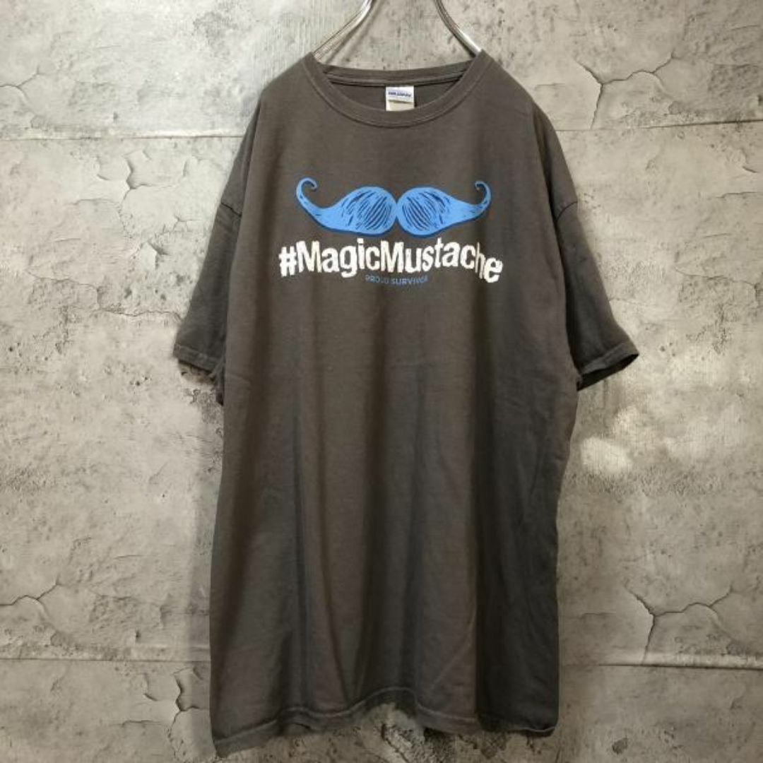 MAGIC MUSTACHE ヒゲ USA輸入 オーバー Tシャツ メンズのトップス(Tシャツ/カットソー(半袖/袖なし))の商品写真