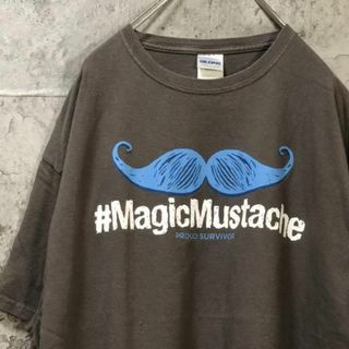 MAGIC MUSTACHE ヒゲ USA輸入 オーバー Tシャツ(Tシャツ/カットソー(半袖/袖なし))