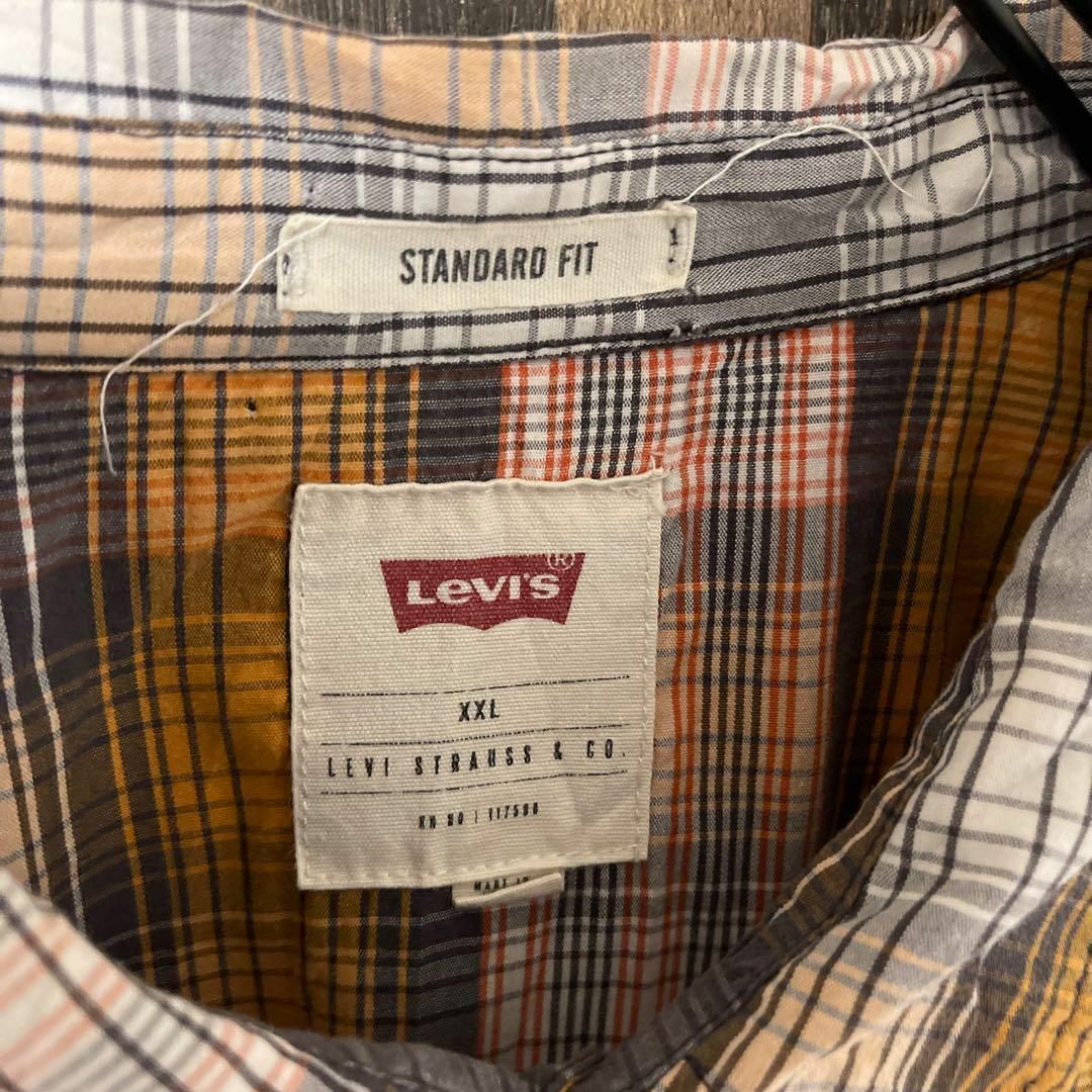 Levi's(リーバイス)のリーバイス メンズ アメカジ チェック 2XL シャツ USA古着 90s 半袖 メンズのトップス(シャツ)の商品写真
