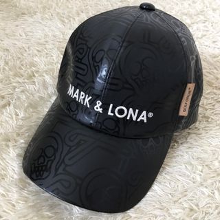 MARK&LONA - マークアンドロナ　キャップ　帽子　スカル　総柄　ブラック　2022年モデル　黒