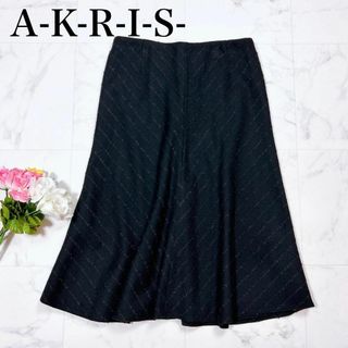 アクリス(AKRIS)の●A-K-R-I-S アクリス フレアスカート ストライプ(その他)