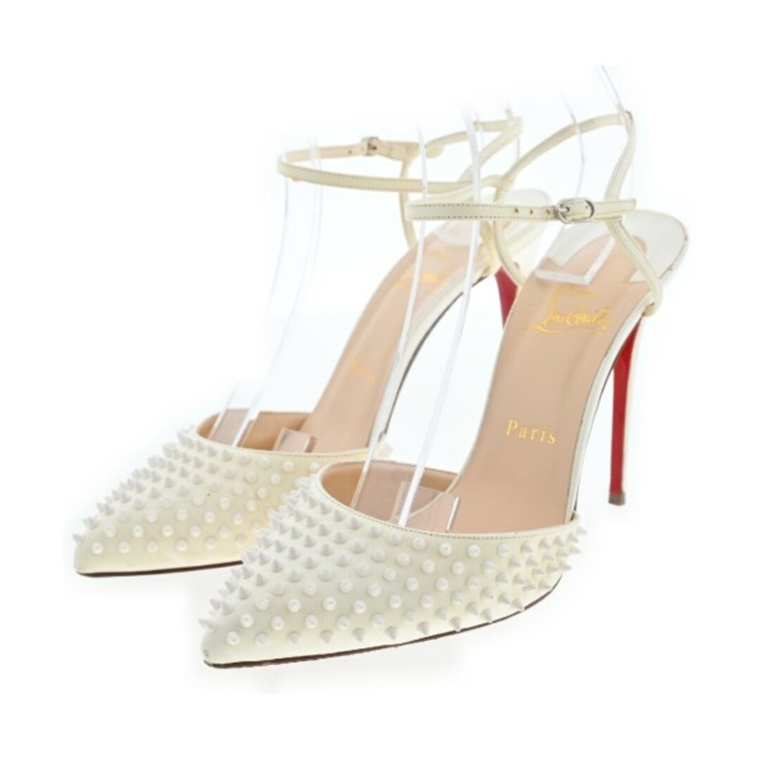 Christian Louboutin(クリスチャンルブタン)のChristian Louboutin パンプス EU38(24cm位) 白 【古着】【中古】 レディースの靴/シューズ(ハイヒール/パンプス)の商品写真