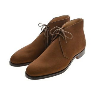 クロケットアンドジョーンズ(Crockett&Jones)のCROCKETT&JONES ブーツ UK8(26.5cm位) 茶 【古着】【中古】(ブーツ)