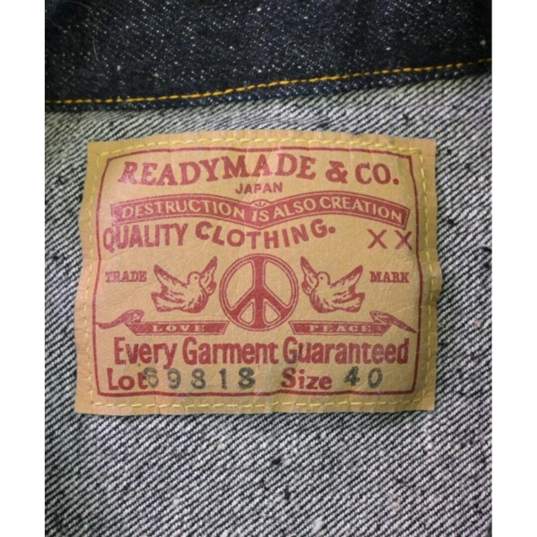 READYMADE(レディメイド)のREADYMADE レディメイド デニムジャケット 40(M位) 紺(デニム) 【古着】【中古】 メンズのジャケット/アウター(Gジャン/デニムジャケット)の商品写真