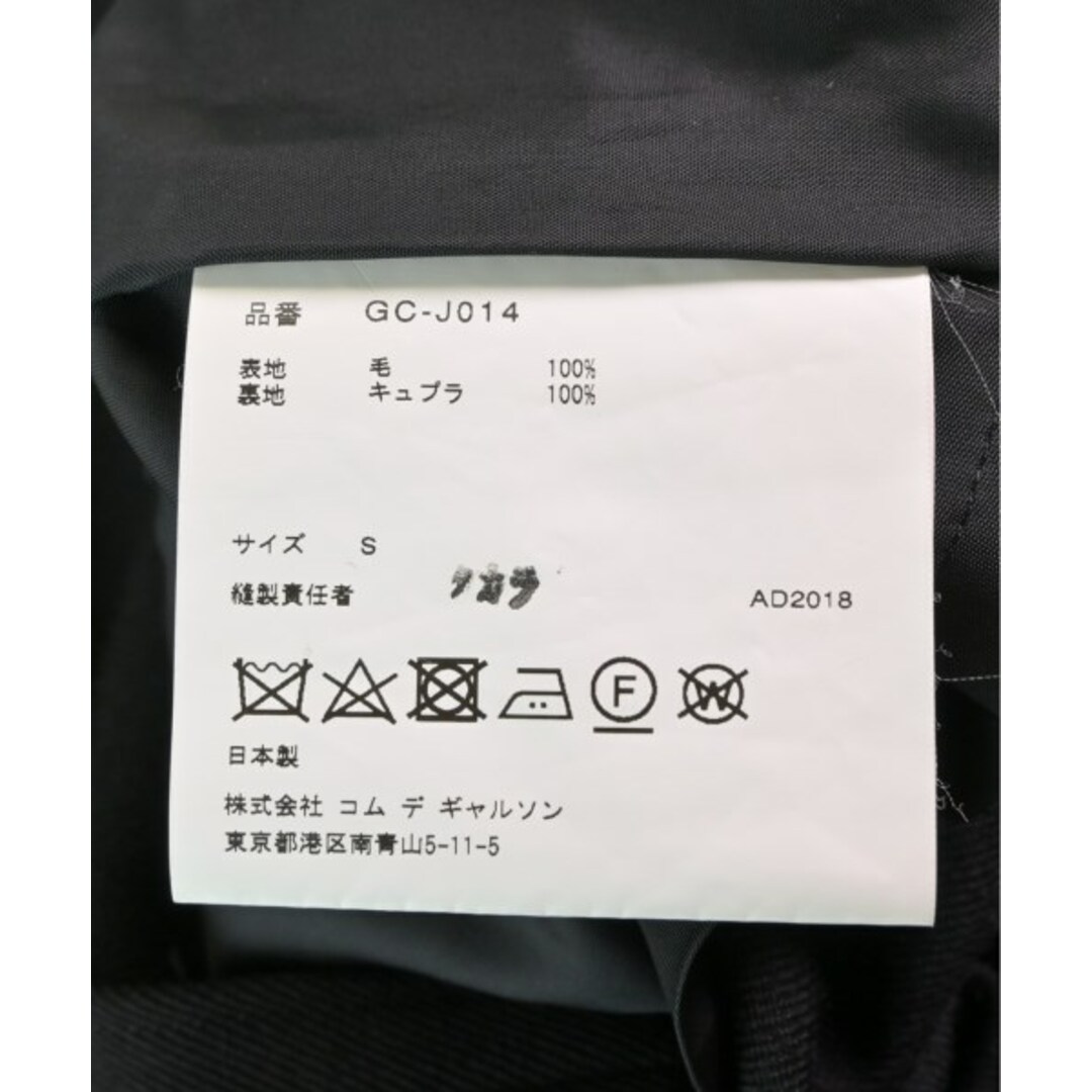 COMME des GARCONS(コムデギャルソン)のCOMME des GARCONS コムデギャルソン ジャケット S 黒 【古着】【中古】 レディースのジャケット/アウター(その他)の商品写真