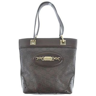 Gucci - GUCCI グッチ トートバッグ - 茶(総柄) 【古着】【中古】