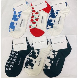 新品未使用　マリメッコ marimekko ソックス 靴下　6足