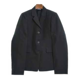 ジルサンダー(Jil Sander)のJIL SANDER ジルサンダー カジュアルジャケット 34(XXS位) 黒 【古着】【中古】(テーラードジャケット)