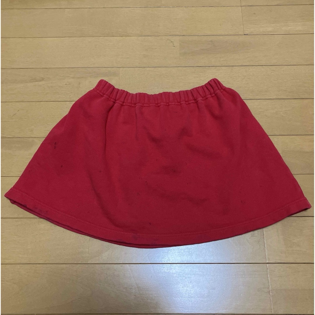 サンリオ(サンリオ)のスカート　レッド　ハローキティ　120 キッズ/ベビー/マタニティのキッズ服女の子用(90cm~)(スカート)の商品写真