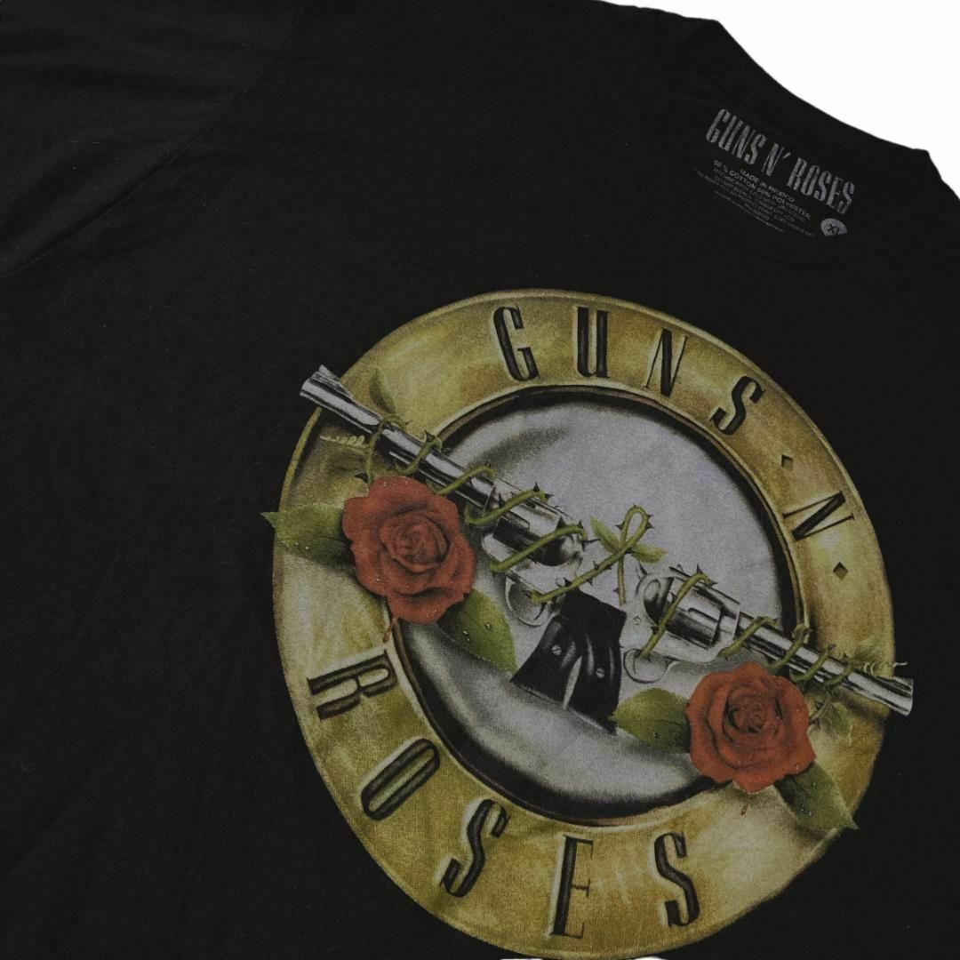 メキシコ製 GUNS N' ROSES バンド半袖Tシャツ 拳銃 バラx31 メンズのトップス(Tシャツ/カットソー(半袖/袖なし))の商品写真