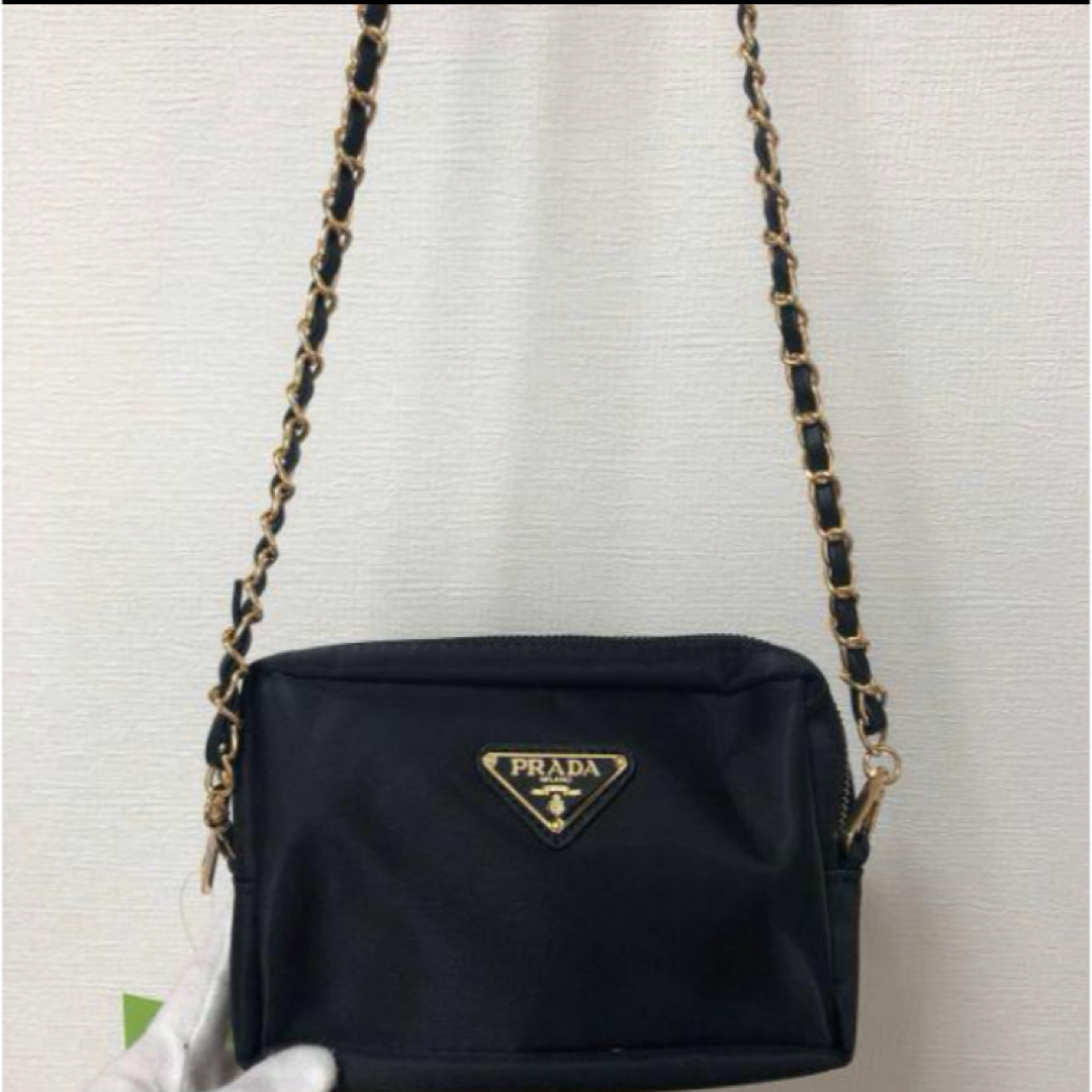 PRADA(プラダ)の新品PRADA プラダ ノベルティ ポーチ ショルダーバック ブラック レディースのバッグ(ショルダーバッグ)の商品写真