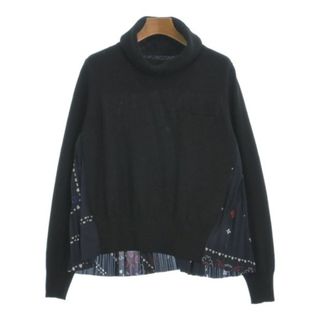 sacai サカイ ニット・セーター 1(S位) 黒 【古着】【中古】