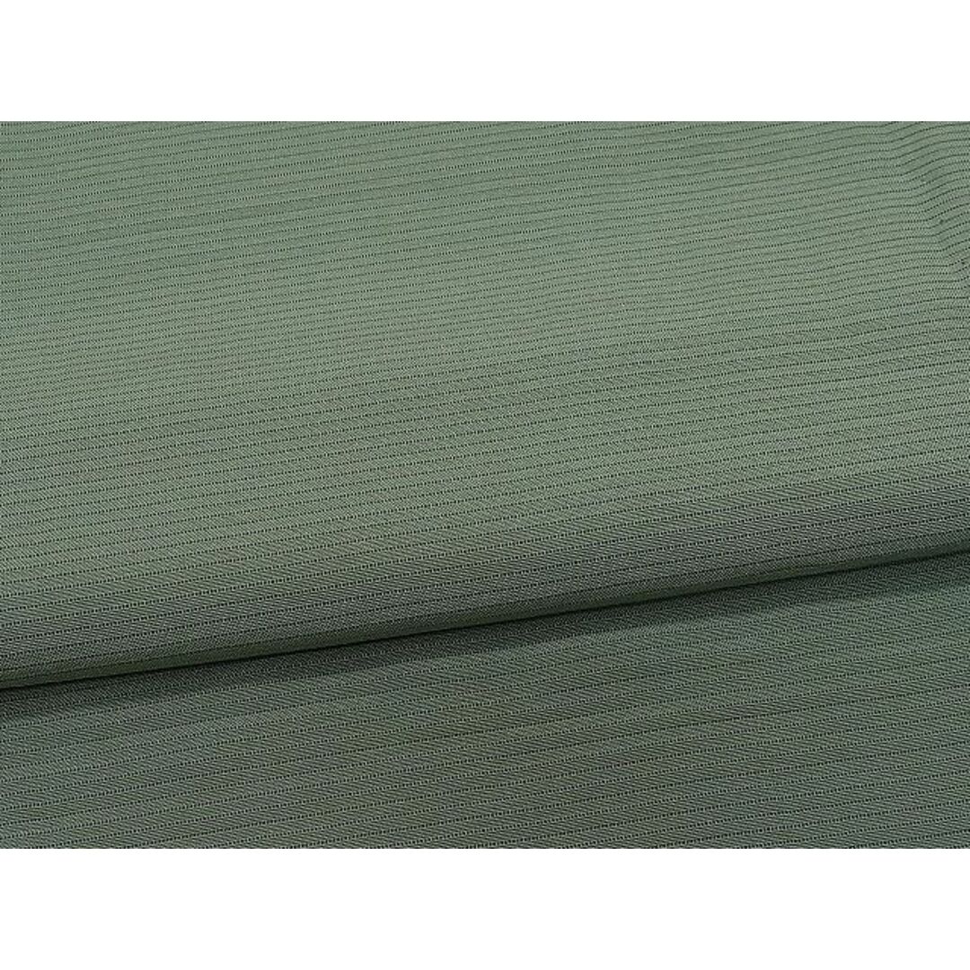 平和屋1■夏物　色無地　絽　青白橡色　逸品　CAAC9397ua レディースの水着/浴衣(着物)の商品写真