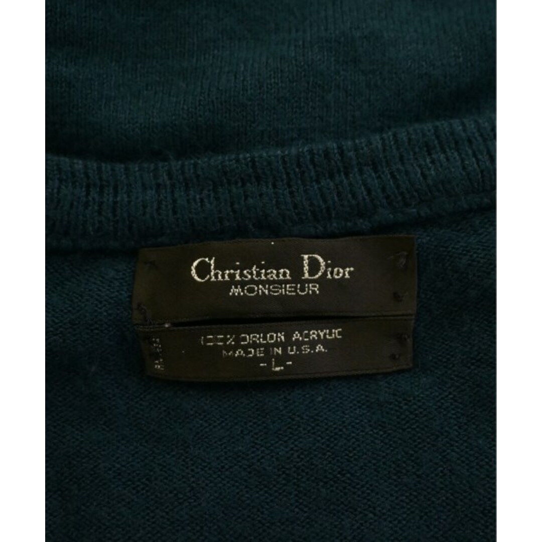 Christian Dior(クリスチャンディオール)のChristian Dior クリスチャンディオール ニット・セーター L 深緑 【古着】【中古】 メンズのトップス(ニット/セーター)の商品写真