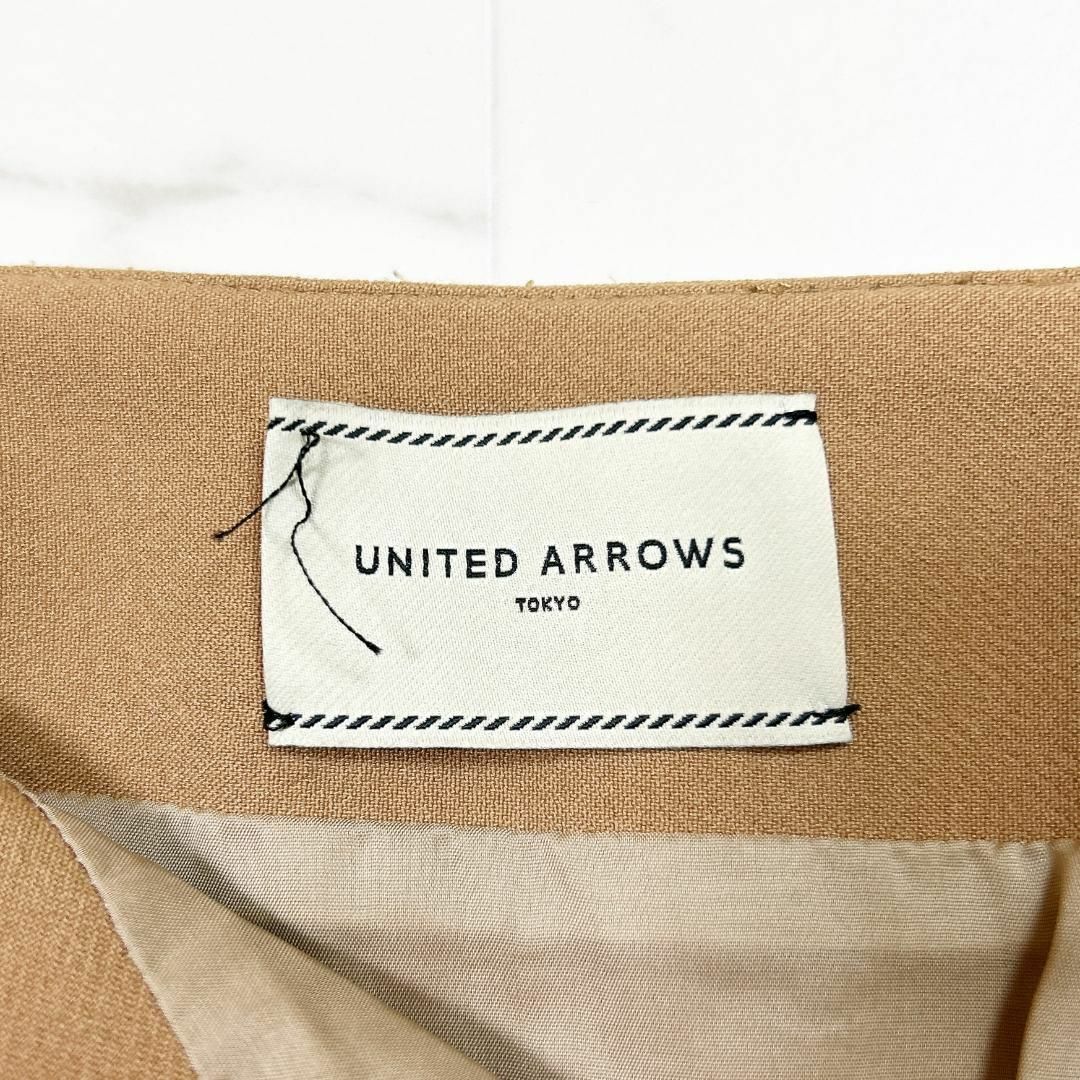 UNITED ARROWS(ユナイテッドアローズ)のUNITED ARROWS フレア 膝丈スカート キャメル 38 レディースのスカート(その他)の商品写真