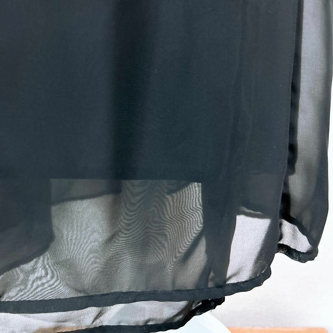 ■シアーフリルスカート ブラック 13AR レディースのスカート(その他)の商品写真