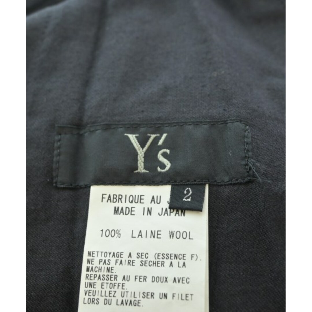 Y's(ワイズ)のY's ワイズ クロップドパンツ 2(S位) 黒 【古着】【中古】 レディースのパンツ(クロップドパンツ)の商品写真