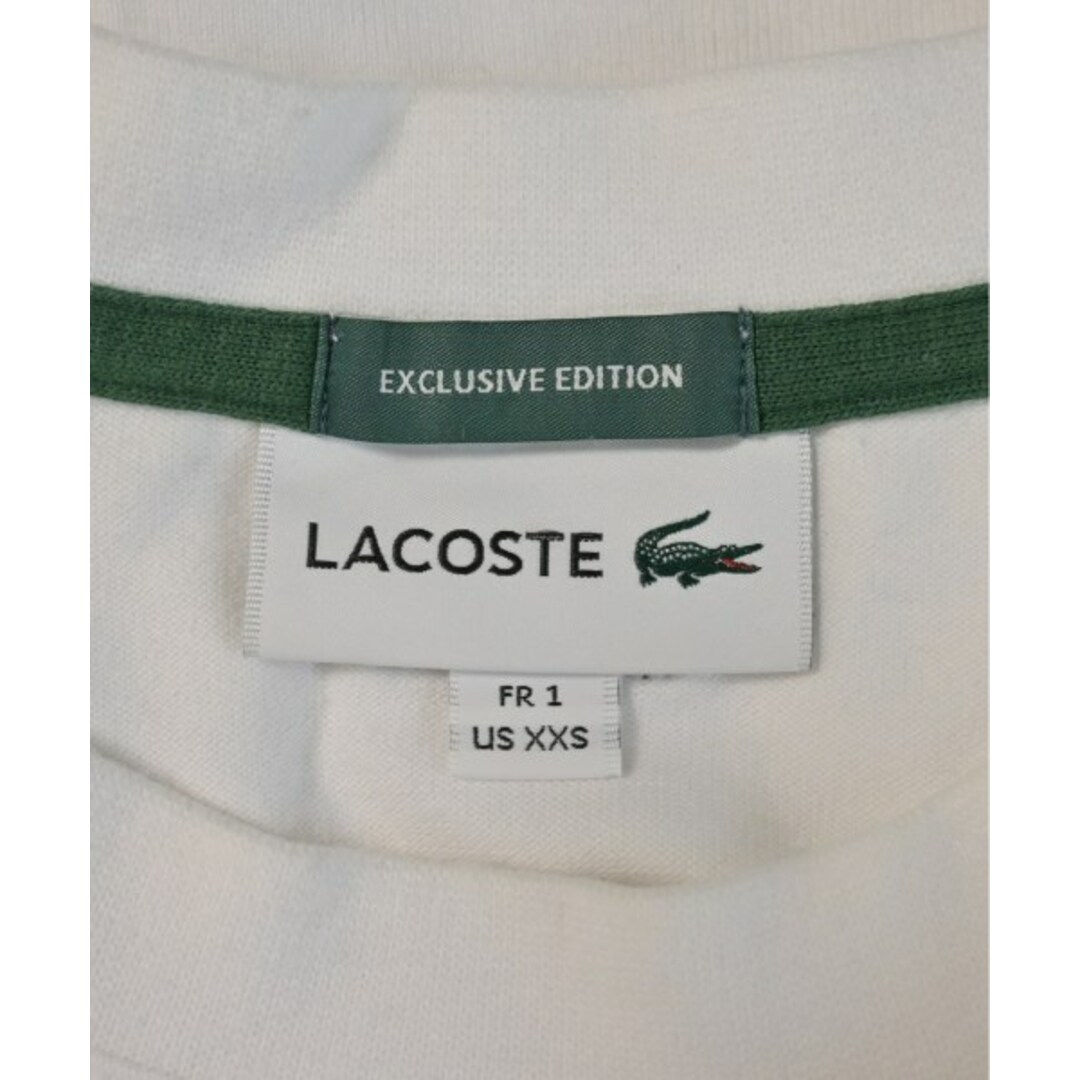 LACOSTE(ラコステ)のLACOSTE ラコステ Tシャツ・カットソー 1(XS位) 白 【古着】【中古】 メンズのトップス(Tシャツ/カットソー(半袖/袖なし))の商品写真