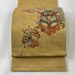 袋帯 美品 秀品 お太鼓柄 正絹 【中古】(帯)