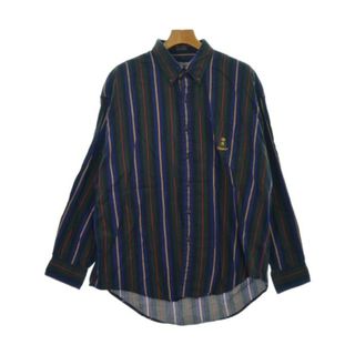 ラルフローレン(Ralph Lauren)のRalph Lauren カジュアルシャツ XL 緑x紺x赤等(ストライプ) 【古着】【中古】(シャツ)