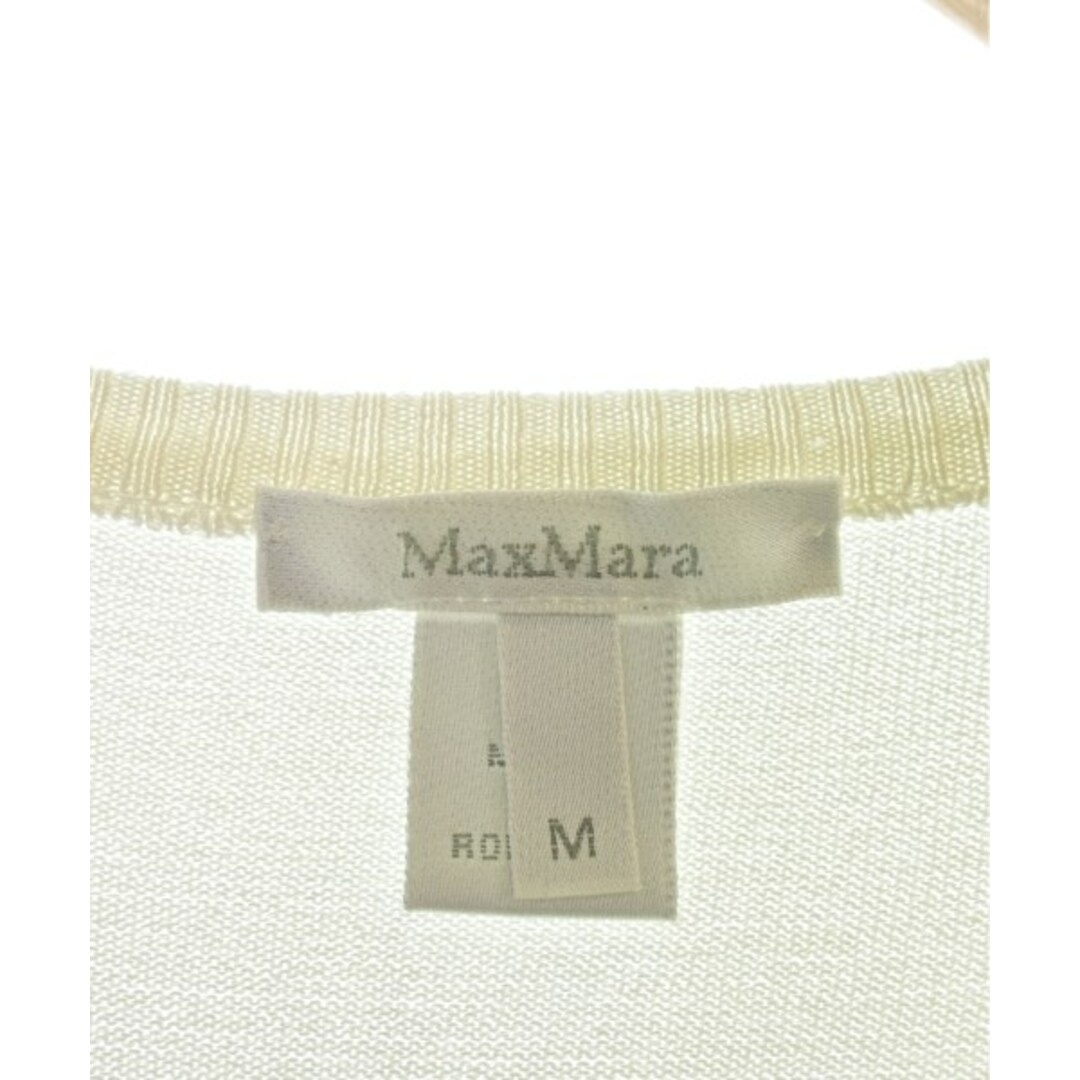 Max Mara(マックスマーラ)のMax Mara マックスマーラ ニット・セーター M 白 【古着】【中古】 レディースのトップス(ニット/セーター)の商品写真