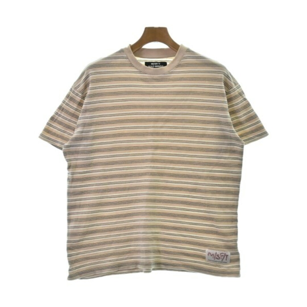 M/SF/T Tシャツ・カットソー M ベージュx白xグレー(ボーダー) 【古着】【中古】 メンズのトップス(Tシャツ/カットソー(半袖/袖なし))の商品写真