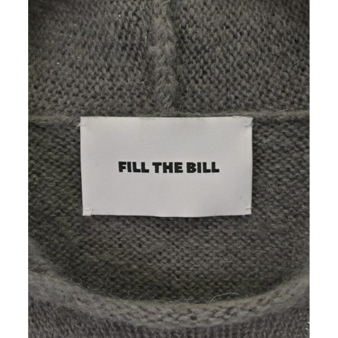 FILL THE BILL(フィルザビル)のFill the Bill ニット・セーター 2(M位) グレーxエンジx青 【古着】【中古】 メンズのトップス(ニット/セーター)の商品写真