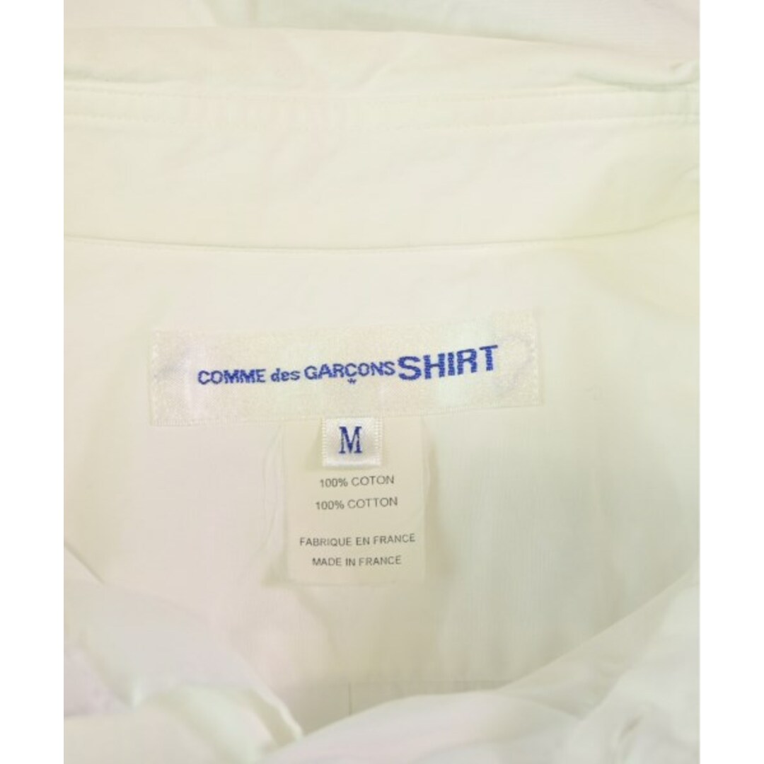 COMME des GARCONS SHIRT(コムデギャルソンシャツ)のCOMME des GARCONS SHIRT カジュアルシャツ M 白 【古着】【中古】 メンズのトップス(シャツ)の商品写真