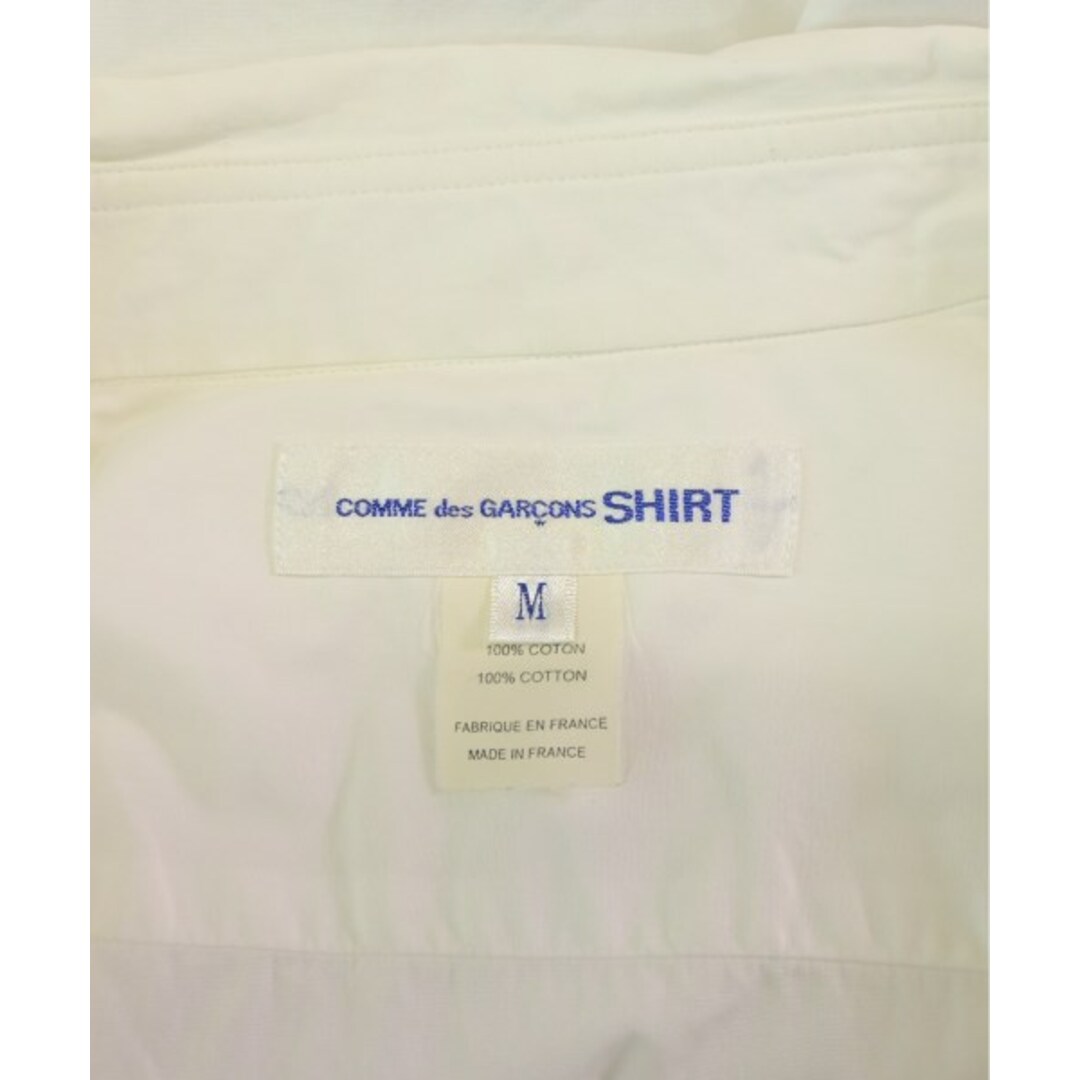 COMME des GARCONS SHIRT(コムデギャルソンシャツ)のCOMME des GARCONS SHIRT カジュアルシャツ M 白 【古着】【中古】 メンズのトップス(シャツ)の商品写真