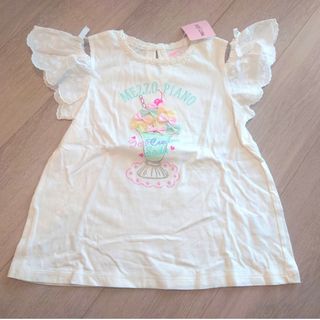 メゾピアノ(mezzo piano)の＊新品＊メゾピアノ mezzo piano パフェオフショルTシャツ 140(Tシャツ/カットソー)