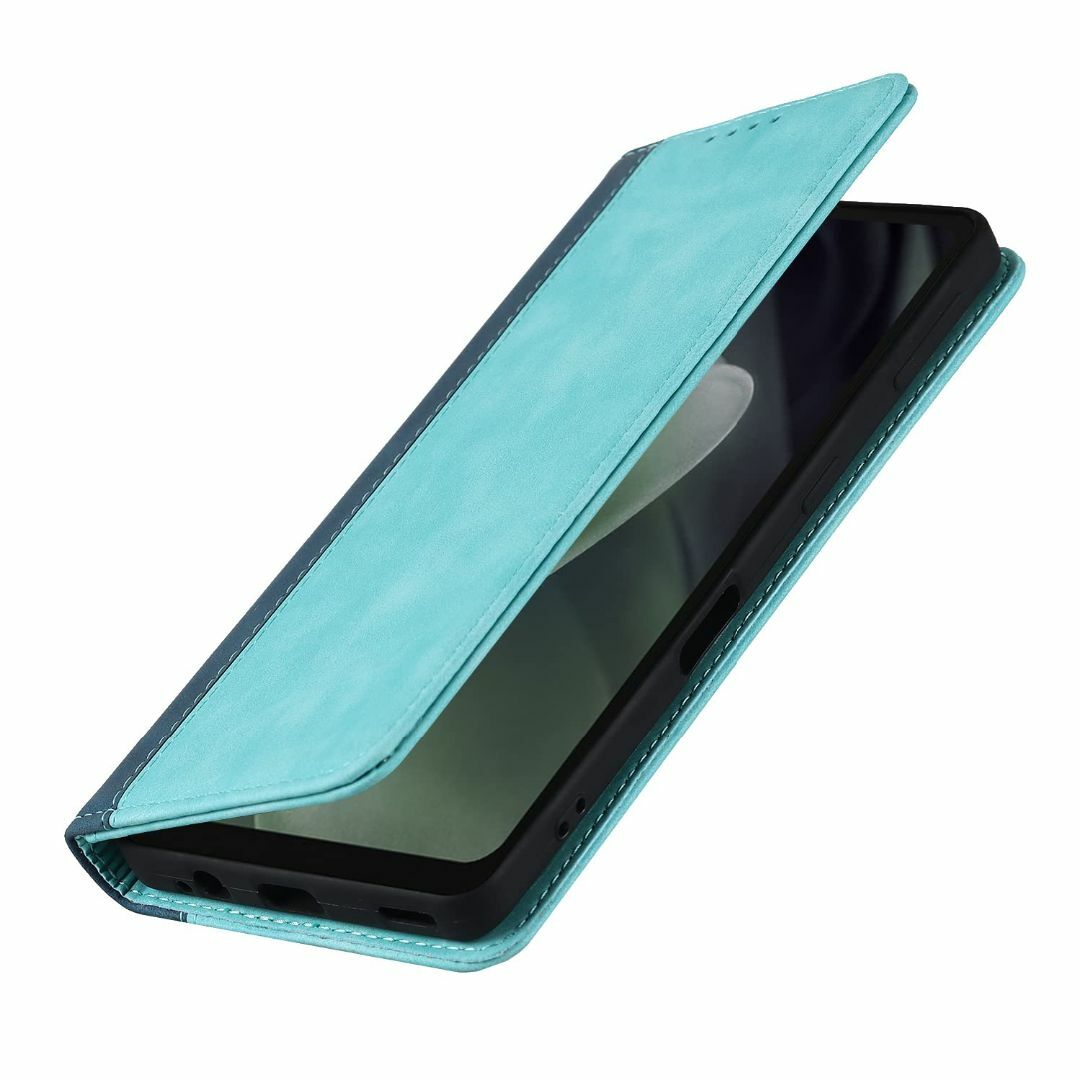 【サイズ:AQUOSSense7Plus_色:スカイブルーXネイビー】SHARP スマホ/家電/カメラのスマホアクセサリー(その他)の商品写真