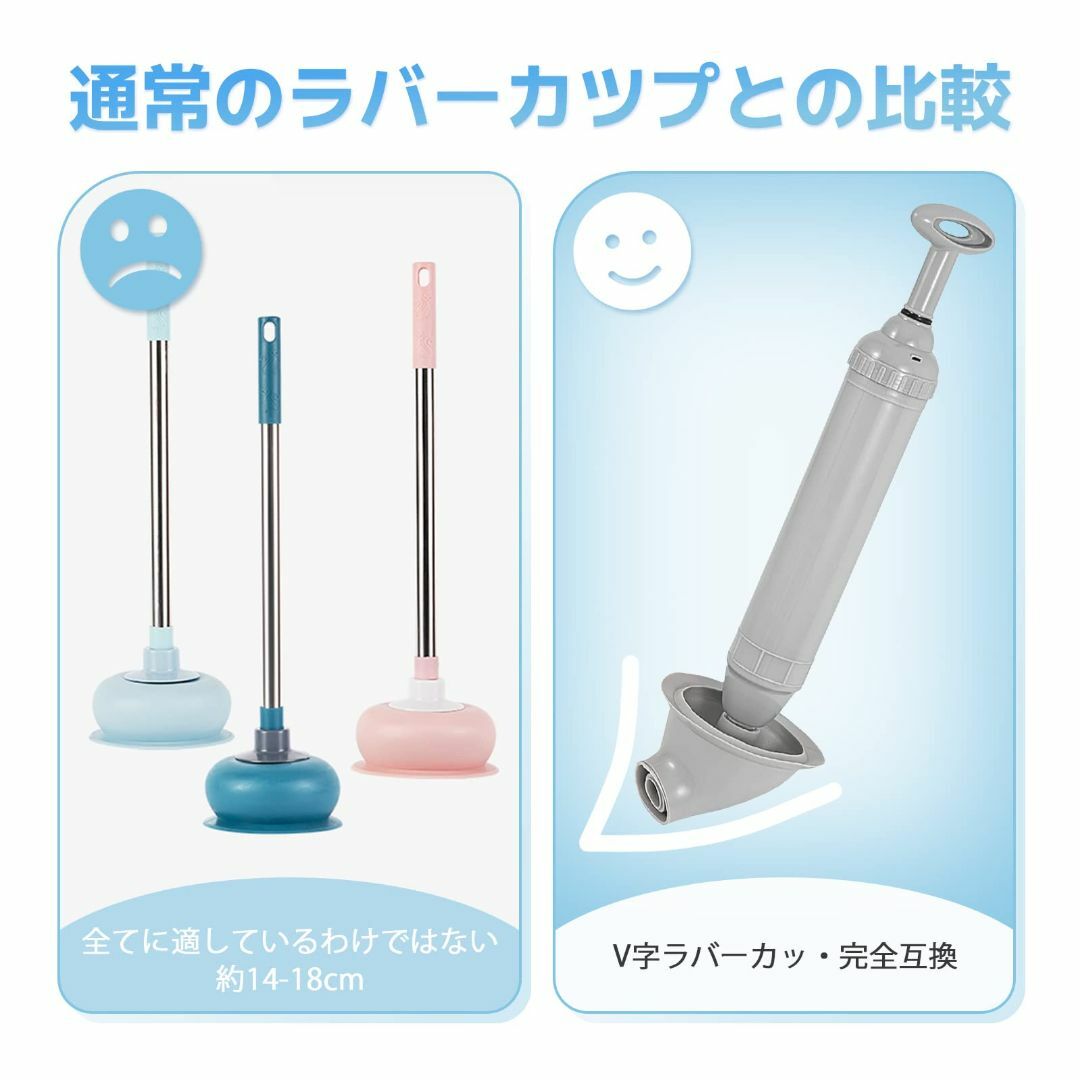 在庫セール新登場洋式 トイレ用 スッポン ラバーカップ 加圧式 パイプクリー インテリア/住まい/日用品の日用品/生活雑貨/旅行(日用品/生活雑貨)の商品写真