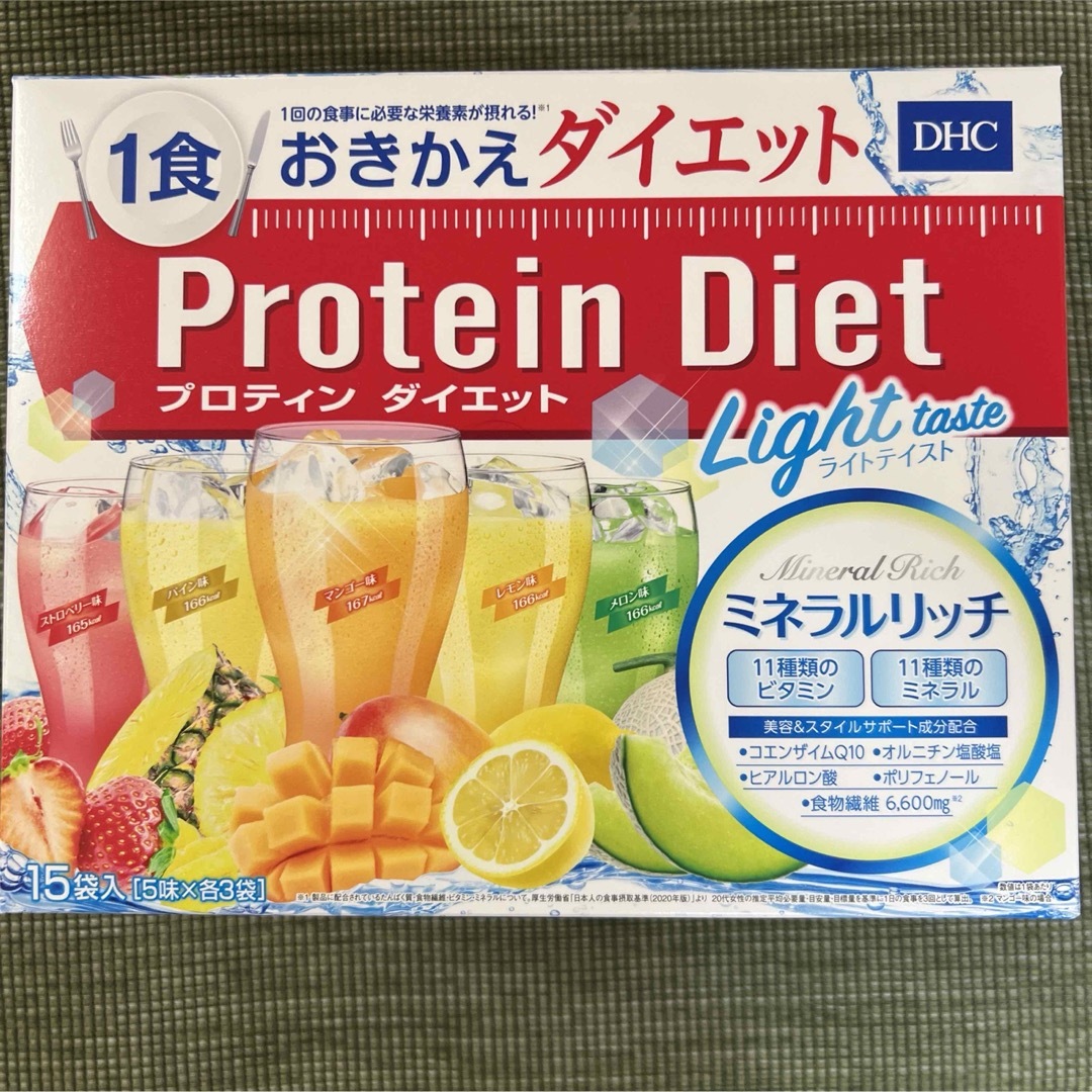 DHC(ディーエイチシー)の15袋　プロテインダイエット　ライトテイスト　プロティンダイエット　dhc 食品/飲料/酒の健康食品(プロテイン)の商品写真