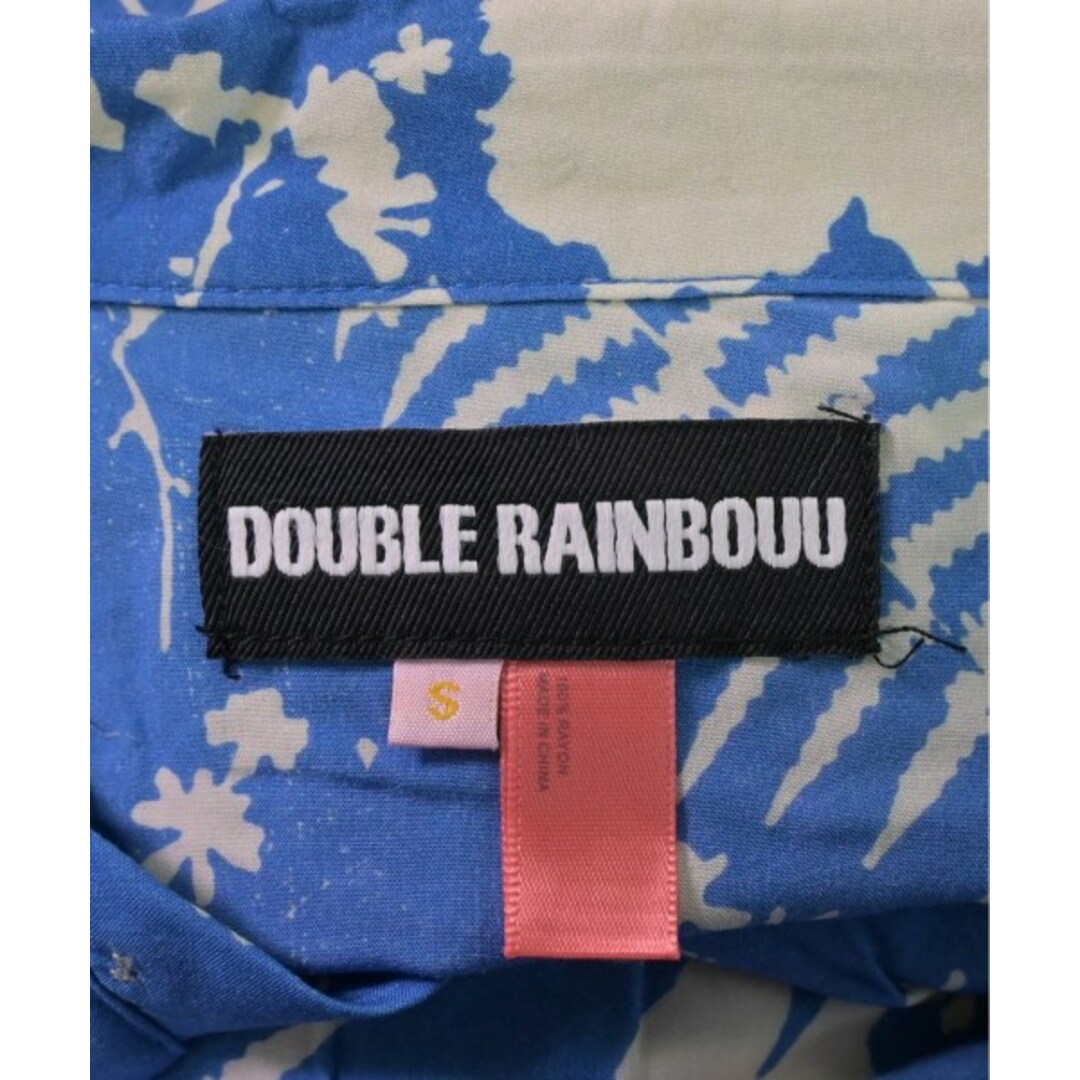 DOUBLE RAINBOUU(ダブルレインボー)のDOUBLE RAINBOUU カジュアルシャツ S 青x白(総柄) 【古着】【中古】 メンズのトップス(シャツ)の商品写真