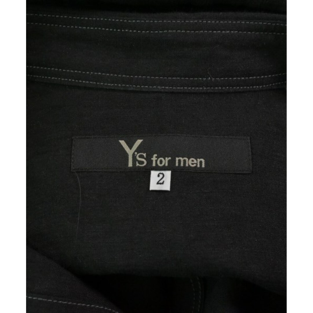 Y's for men ワイズフォーメン カジュアルシャツ 2(M位) 黒 【古着】【中古】 メンズのトップス(シャツ)の商品写真