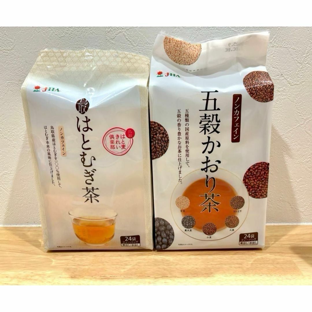 ゼンヤクノー 五穀かおり茶　はとむぎ茶　24P入×各1袋　国産　カフェインゼロ 食品/飲料/酒の飲料(茶)の商品写真