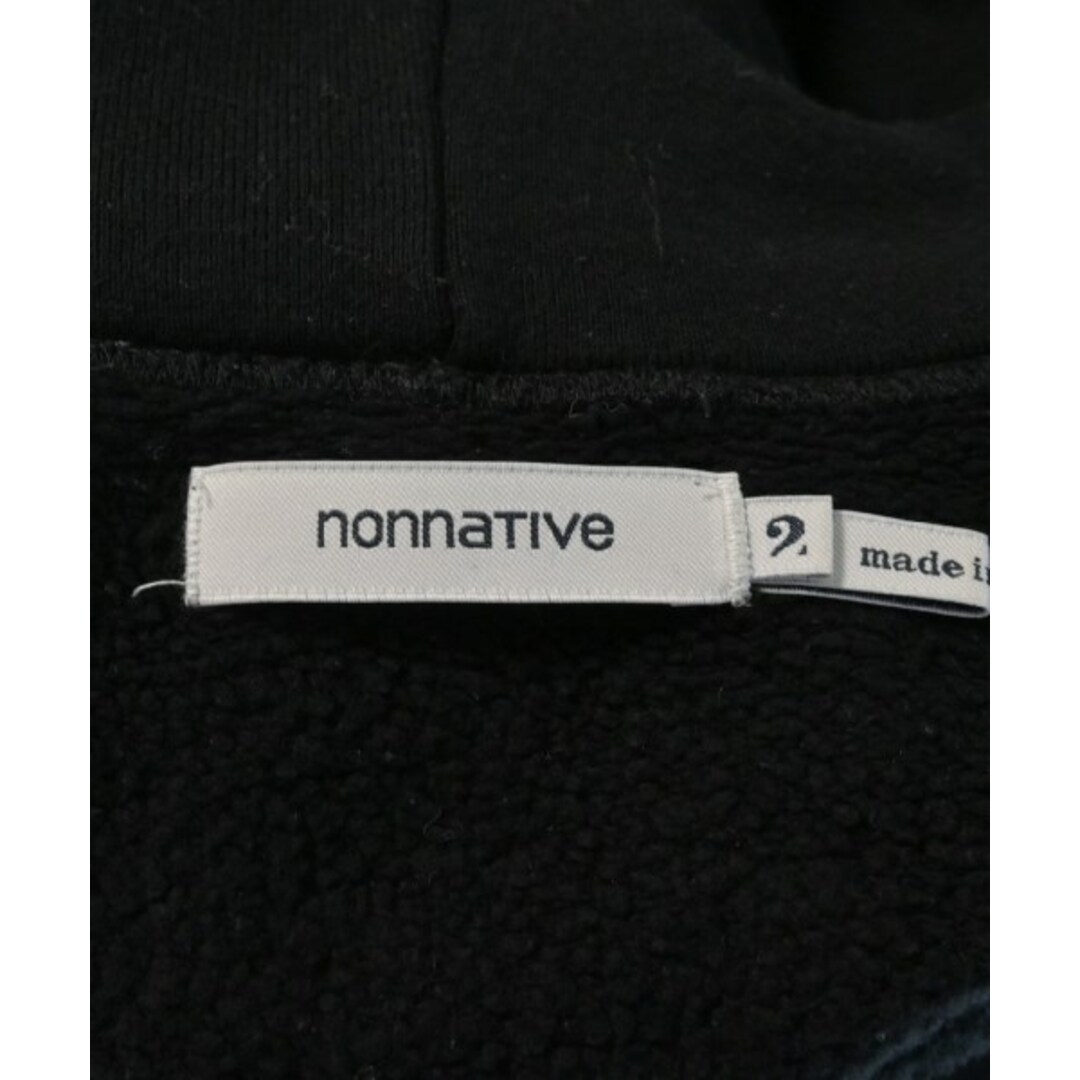 nonnative(ノンネイティブ)のnonnative ノンネイティヴ パーカー 2(M位) 黒 【古着】【中古】 メンズのトップス(パーカー)の商品写真